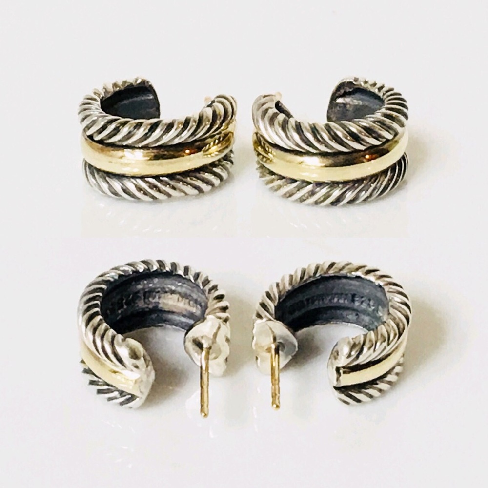 David Yurman Cable Hoop Earrings - Picture 5 of 8